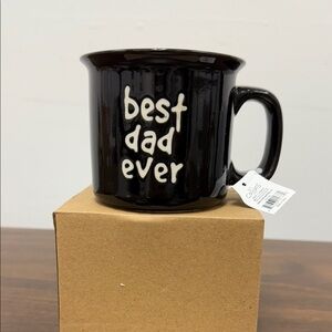 NWT Classic Black 'Best Dad Ever' Mug